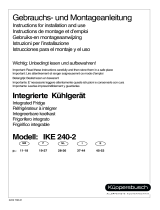 K&#252;ppersbusch IKE240-2 User manual
