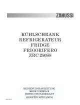 Zanussi ZRC250S8 User manual