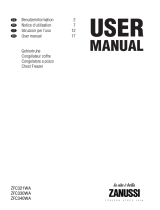 Zanussi ZFC340WA User guide