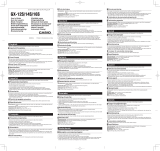 Casio GX-12S User manual