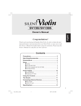 Yamaha SV120/SV-120S User manual