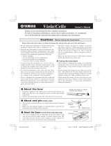 Yamaha Viola/Cello User manual