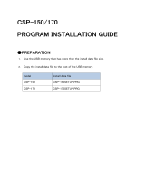Yamaha CSP-150 Installation guide