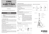 Yamaha HS740 User manual