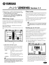 Yamaha AW2816 Owner's manual