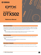 Yamaha DTX Drums DTX502 User manual