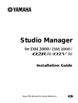 Yamaha Studio Manager User manual