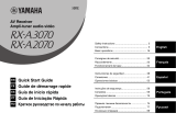 Yamaha RX-A2070 Quick start guide