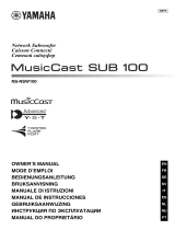 Yamaha NSNSW100PW SUB 100 WH Owner's manual