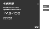 Yamaha YAS-106 Owner's manual