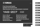 Yamaha YAS-207 Owner's manual