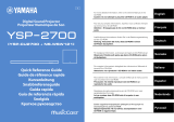 Yamaha YSP-2700 Reference guide