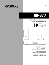 Yamaha AV-S77 Owner's manual