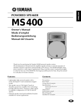 Yamaha MS400 Owner's manual