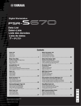 Yamaha PSR-S670 Datasheet