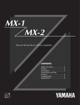 Yamaha MX-2 User manual