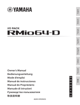 Yamaha RMio64 Owner's manual