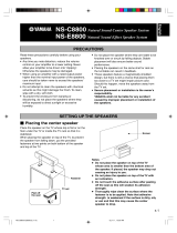 Yamaha NS-E8800 Owner's manual