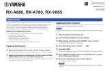 Yamaha RX-A880 User manual