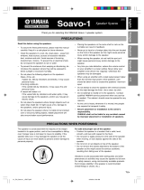 Yamaha Soavo-1 User manual
