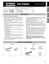 Yamaha NS-P9900 Owner's manual