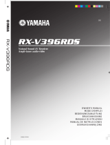 Yamaha RX-V396RDS Owner's manual