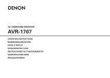 Denon AVR-1707 User manual
