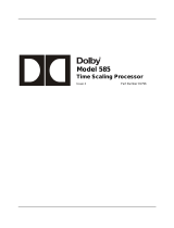 Dolby Laboratories 585 User manual