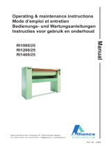 Alliance Laundry Systems RI1000/25 User manual
