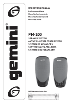 Gemini Portable Speaker PM-100 User manual