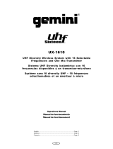 Gemini UX-1610 User manual