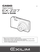 Casio Camcorder EX-Z27 User manual
