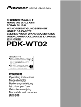 Pioneer TV Mount PDK-WT02 User manual