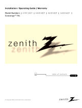 Zenith H25F34DT Owner's manual