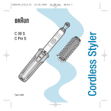 Braun 3589 C30S C ProS Cordless Styler User manual