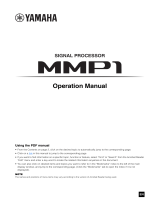 Yamaha MMP1 User manual