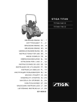 Stiga Titan 740D Operating instructions