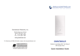 Grandstream GWN7600 Installation guide