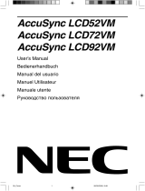 NEC AccuSync® LCD72VM Owner's manual