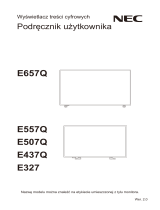 NEC MultiSync E557Q Owner's manual