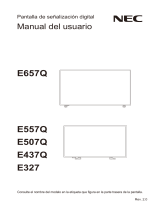 NEC MultiSync E557Q Owner's manual