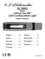 Schumacher SL360BU Lithium Ion 360° LED Cordless Work Light Owner's manual