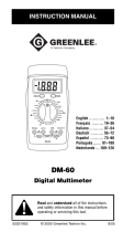 Textron DM-60 Digital Multimeter (Europe) User manual
