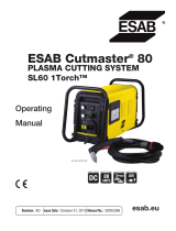 ESAB Cutmaster 80 Plasma Cutting System User manual