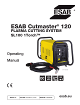 ESAB Cutmaster 120 Plasma Cutting System User manual