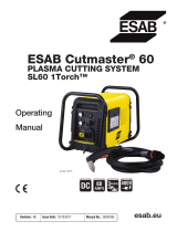 ESAB Cutmaster 60 Plasma Cutting System User manual