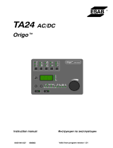 ESAB TA24 AC/DC Origo™ User manual