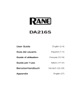Rane DA216S User guide