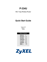 ZyXEL P-334U Quick start guide