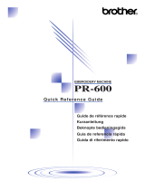 Brother PR-600/600C Reference guide